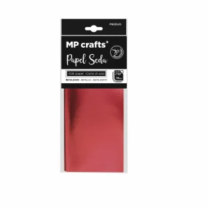 Papel Metalizado 50X66CM 3U Rojo