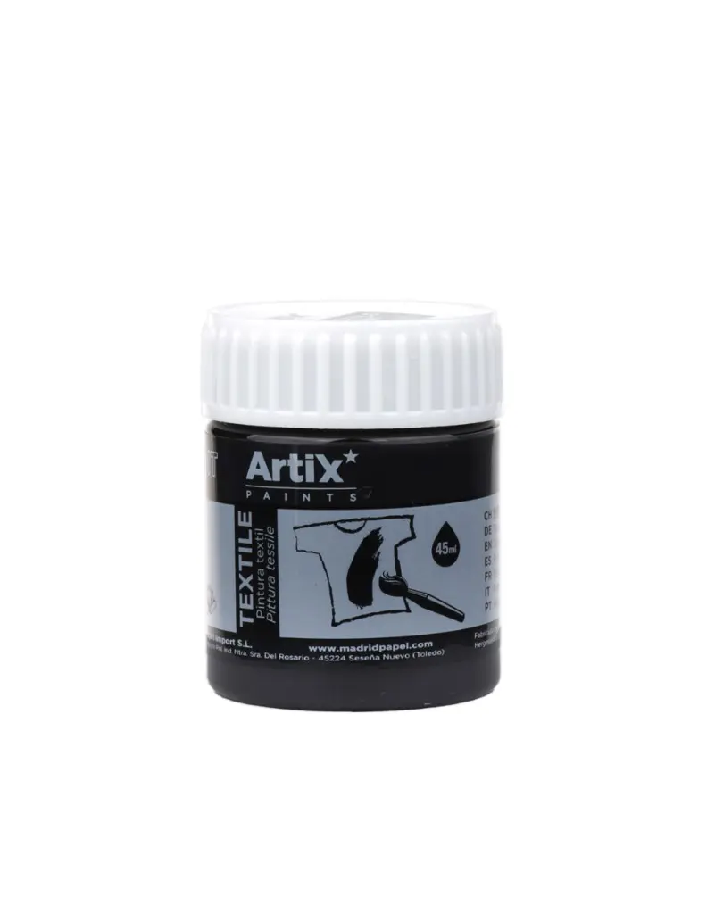 Pintura Textil 45ml Negro