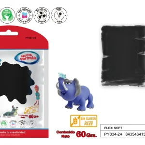 Pasta de Modelar 60G Negro